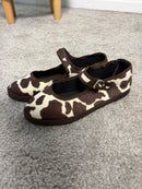 Friulana con cinturino in tessuto animalier