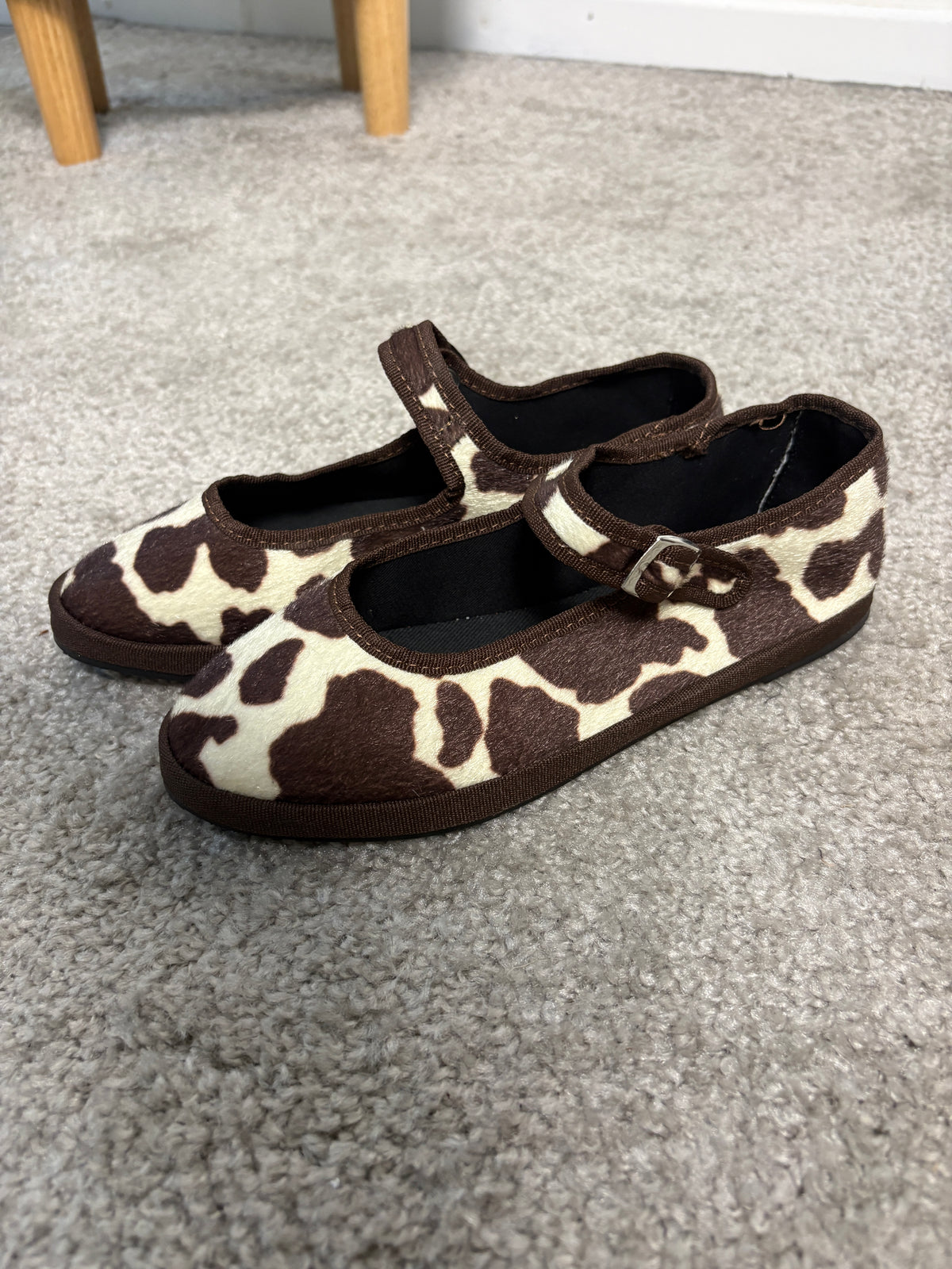 Friulana con cinturino in tessuto animalier