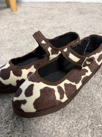 Friulana con cinturino in tessuto animalier