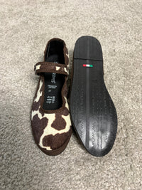 Friulana con cinturino in tessuto animalier