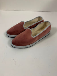 Friulane in velluto con bordo in gros-grain