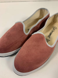 Friulane in velluto con bordo in gros-grain