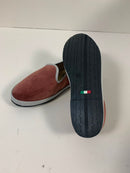Friulane in velluto con bordo in gros-grain