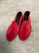 Friulane in velluto con bordo in gros-grain