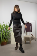 Maglia garza di cashmere a lupetto