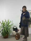 Giacca con tasche pelose