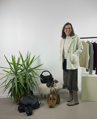 Giacca con tasche pelose