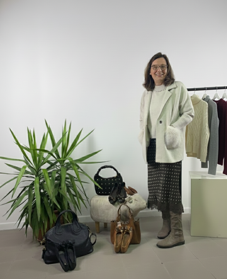 Giacca con tasche pelose