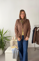 Reversible fitted 100g jacket with detachable hood