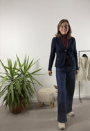 Giacchina con tasche e bottoni oro