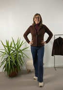 Giacchina con tasche e bottoni oro