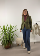 Giacchina con tasche e bottoni oro