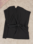 Gilet asimmetrico in filato morbido