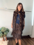 Gilet lineare in ecopelliccia