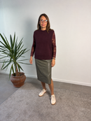 Gilet in maglia a girocollo