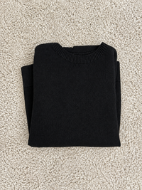 Gilet in maglia a girocollo
