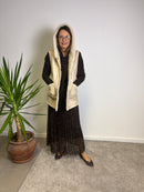 Gilet reversibile in ecomontone ed ecopelliccia con cappuccio