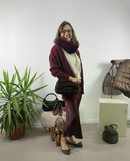 Gonnellone in raso con taglio a sbieco