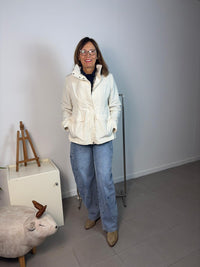 Light balloon jeans with side pockets