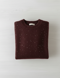 Maglia in micropaillettes con filato misto alpaca