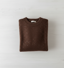 Maglia in micropaillettes con filato misto alpaca