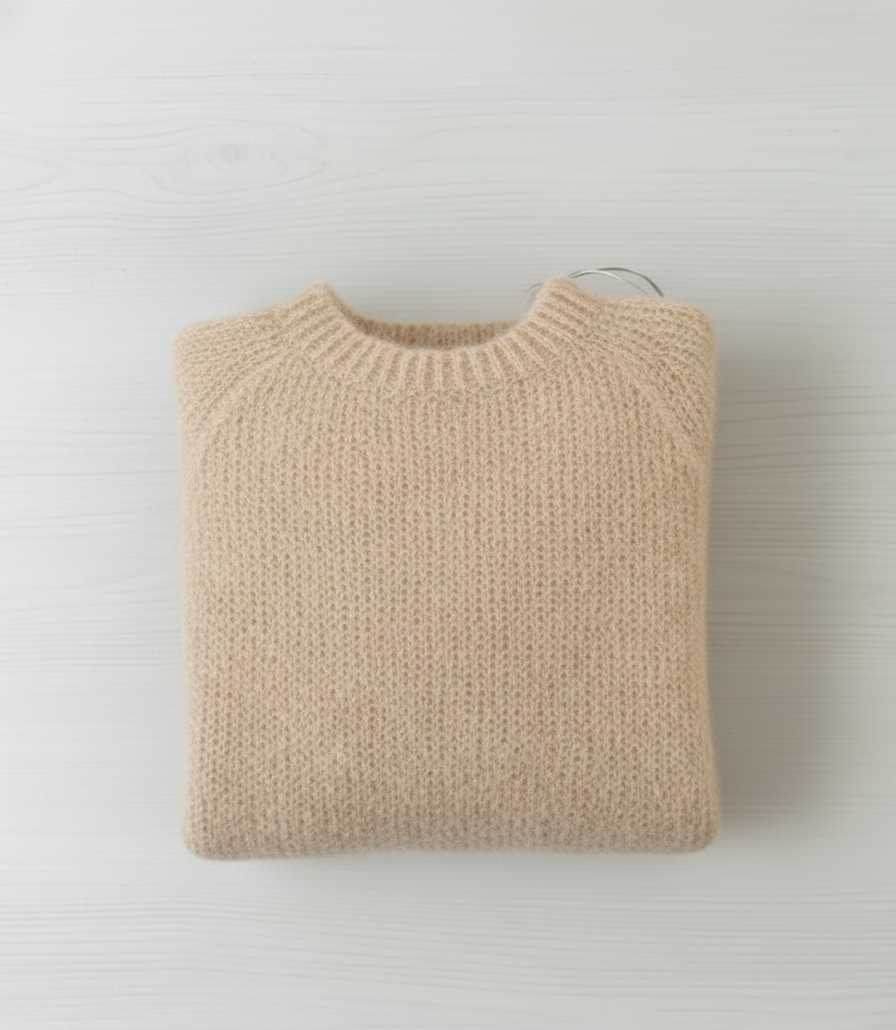 Maglia mohair leggera e morbida