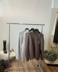 Maglia mohair leggera e morbida