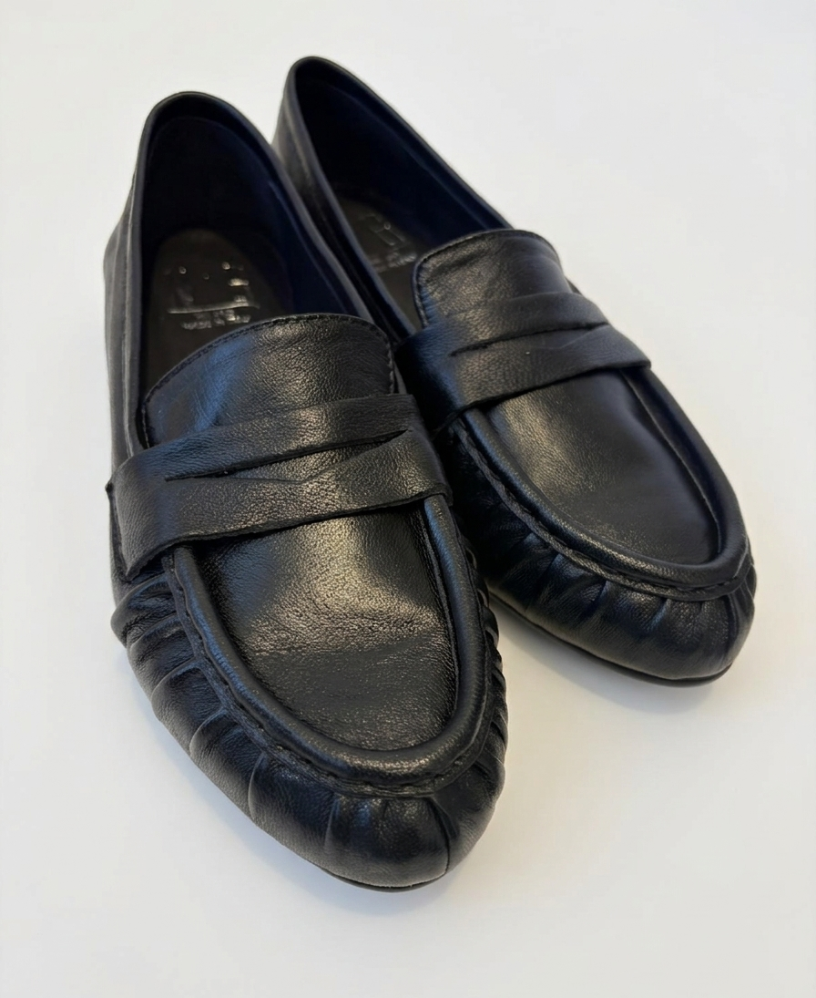 Mocassini N6 Milano in nappa nera