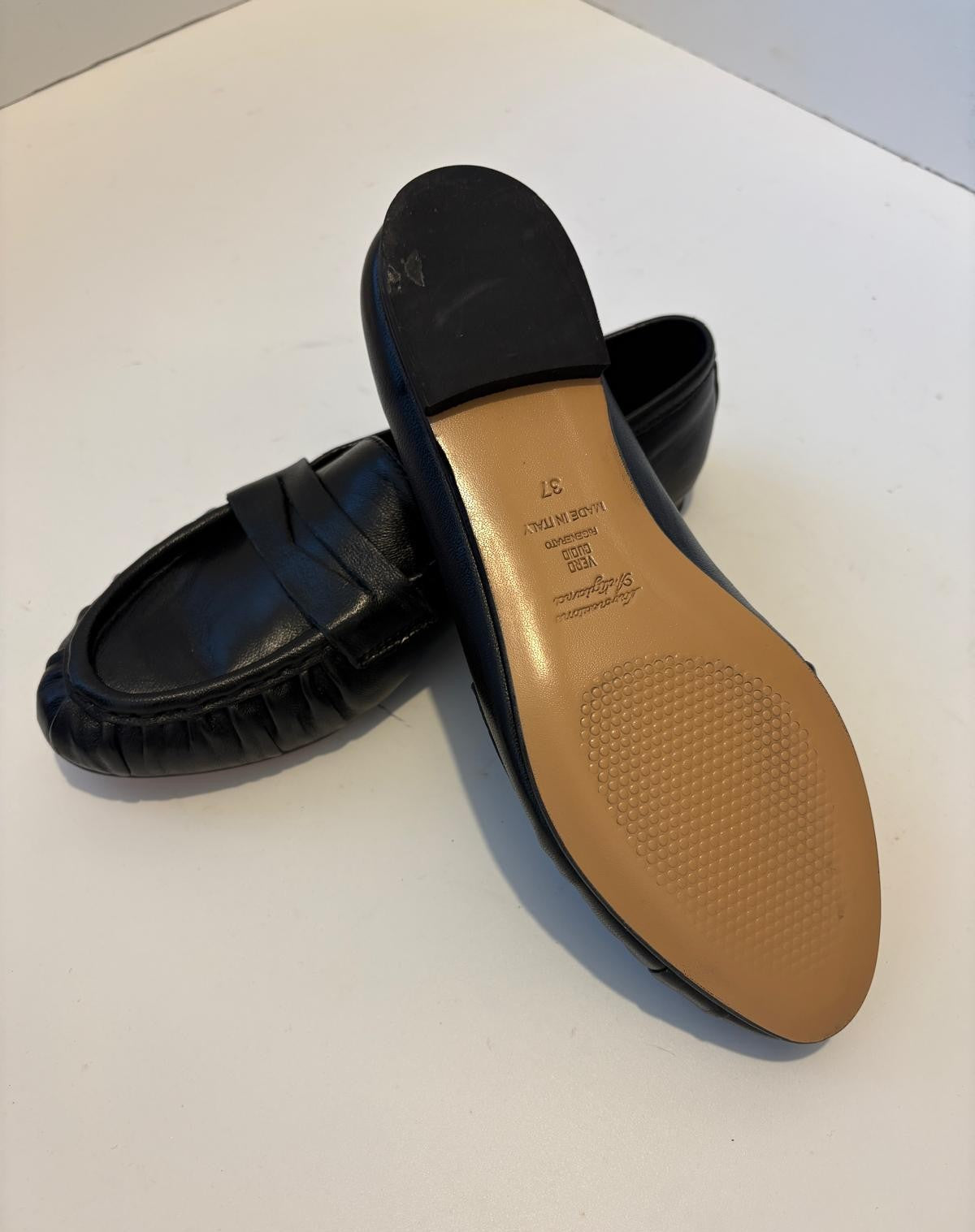 Mocassini N6 Milano in nappa nera