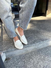 Mocassini N6 Milano in nappa off white