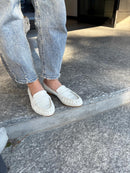 Mocassini N6 Milano in nappa off white