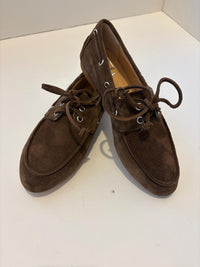 N6 Milano deck moccasins in dark brown suede