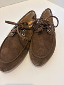 N6 Milano deck moccasins in dark brown suede