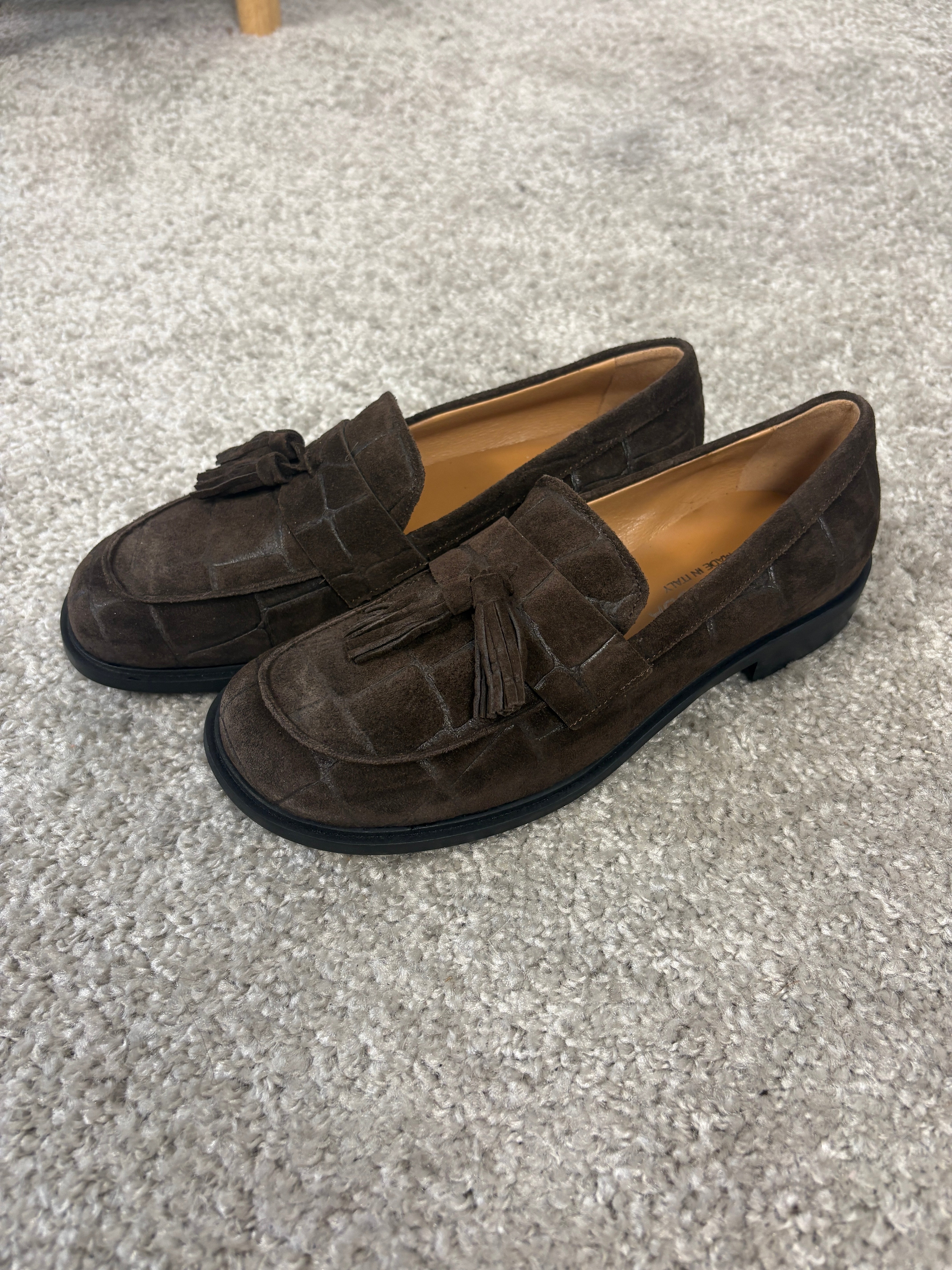 Mocassino barefoot in camoscio stampa cocco