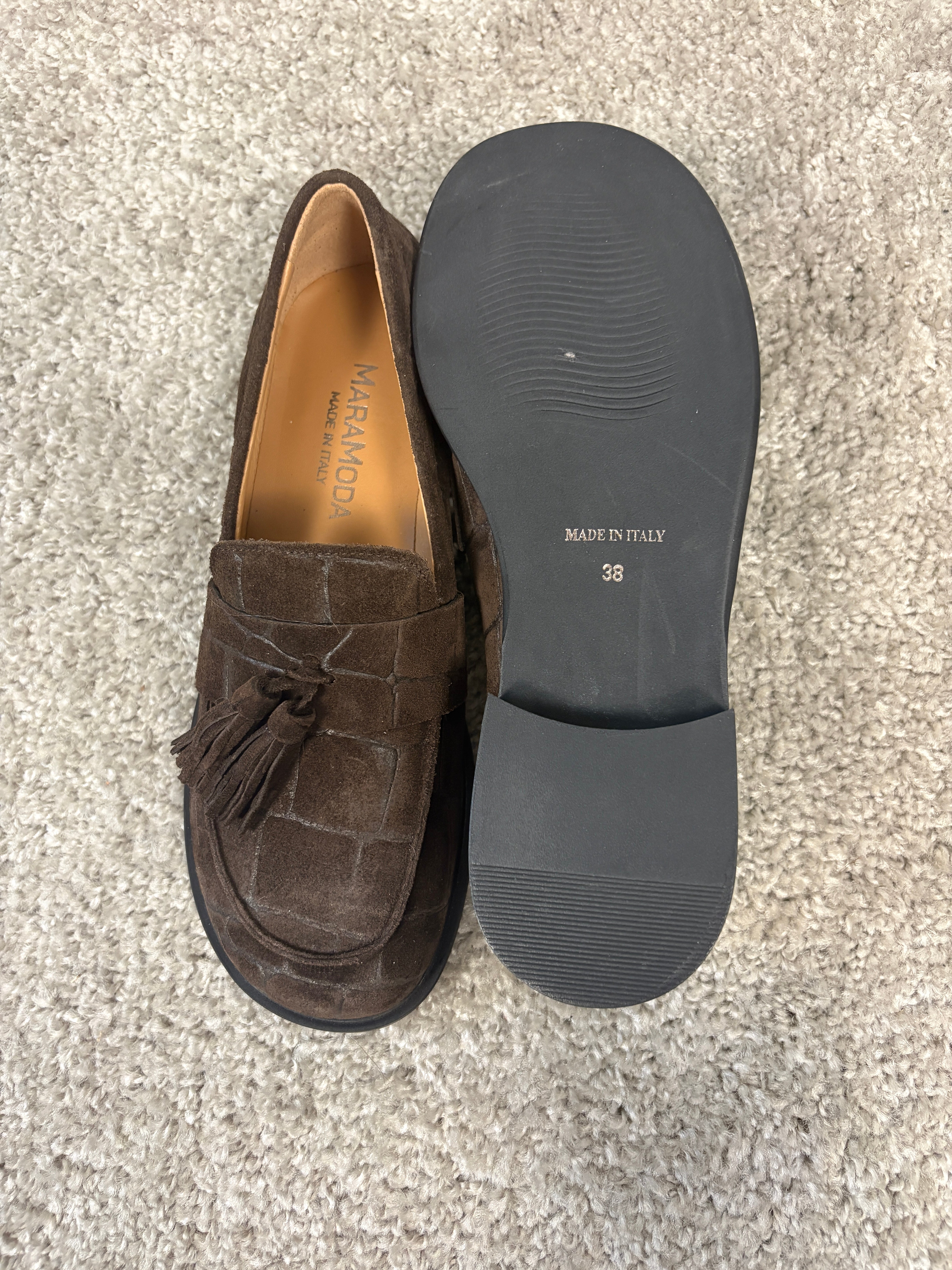 Mocassino barefoot in camoscio stampa cocco