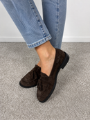 Mocassino barefoot in camoscio stampa cocco