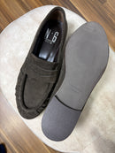 Mocassino Renata in pelle nera o camoscio marrone