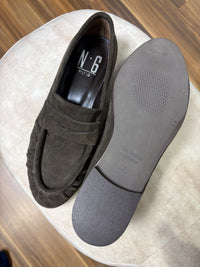 Mocassino Renata in pelle nera o camoscio marrone