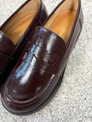 Mocassino barefoot mogano effetto vernice
