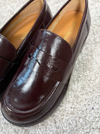 Mocassino barefoot mogano effetto vernice