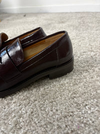 Mocassino barefoot mogano effetto vernice