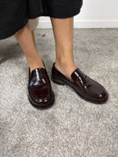 Mocassino barefoot mogano effetto vernice