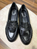 Mocassino Renata in pelle nera o camoscio marrone