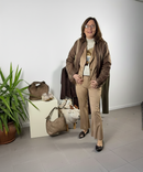 Pantalone in ecodainetto taglio jeans