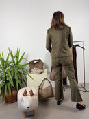 Pantalone in ecodainetto taglio jeans