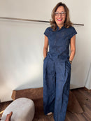 Pantalone in sangallo con elastico dietro