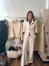 Pantalone in velluto a gamba dritta