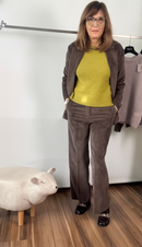 Pantalone in velluto a gamba dritta