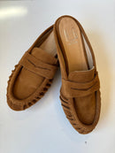 N6 Milano biscuit-colored suede clogs