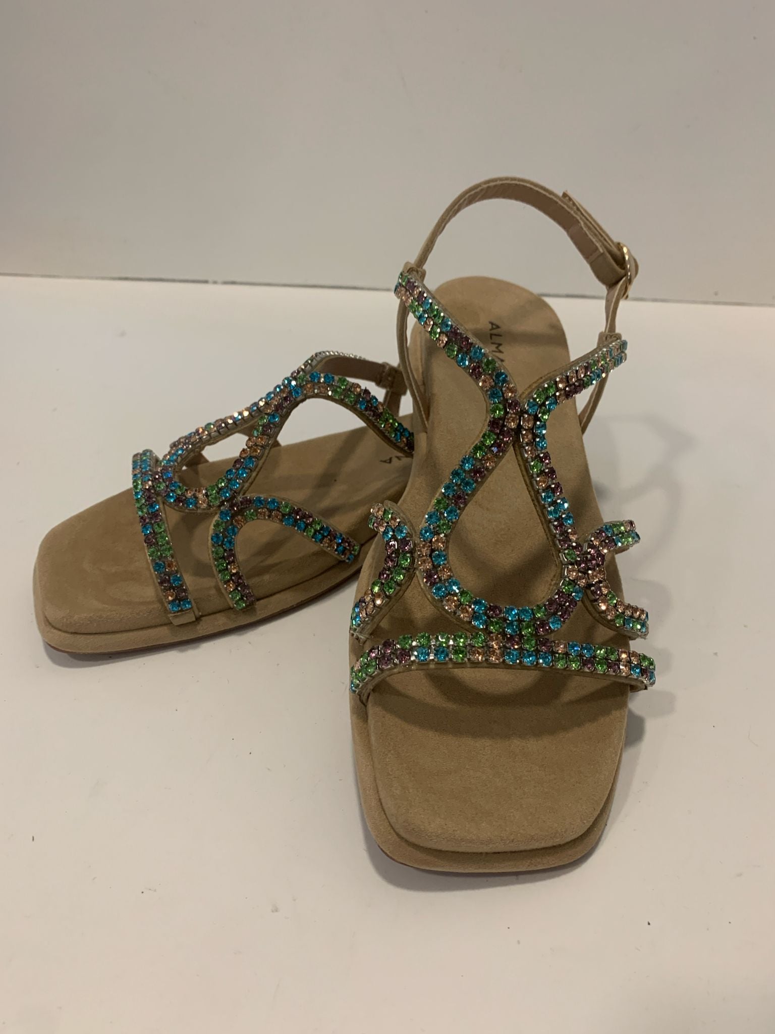 Sandalo gioiello Alma en Pena con strass